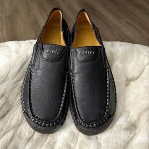 NIB MENS BLACK DRESS SHOES SZ. 48. US SZ. 14